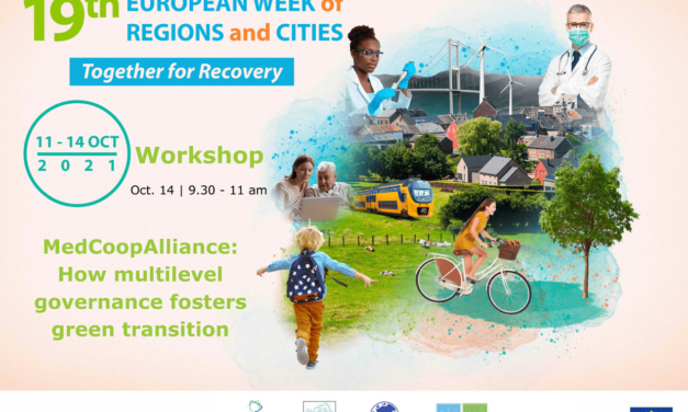 19th edition of the #EURegionsWeek. The Euroregion presents the workshop of MedCoopAlliance on multilevel governance and green transition